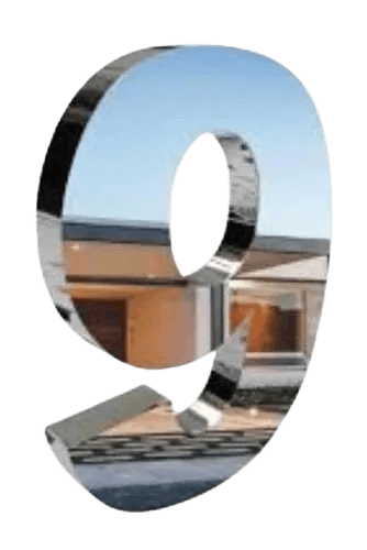 Número Residencial 20cm Aço Inox 430 Espelhado - Foto 1