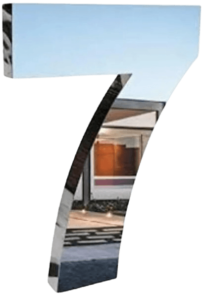 Número Residencial 14cm Aço Inox Espelhado 430 - Foto 1