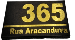 Placa Residencial 30x20cm Luxo Várias Cores