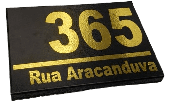 Placa Residencial 30x20cm Luxo Várias Cores - Foto 2