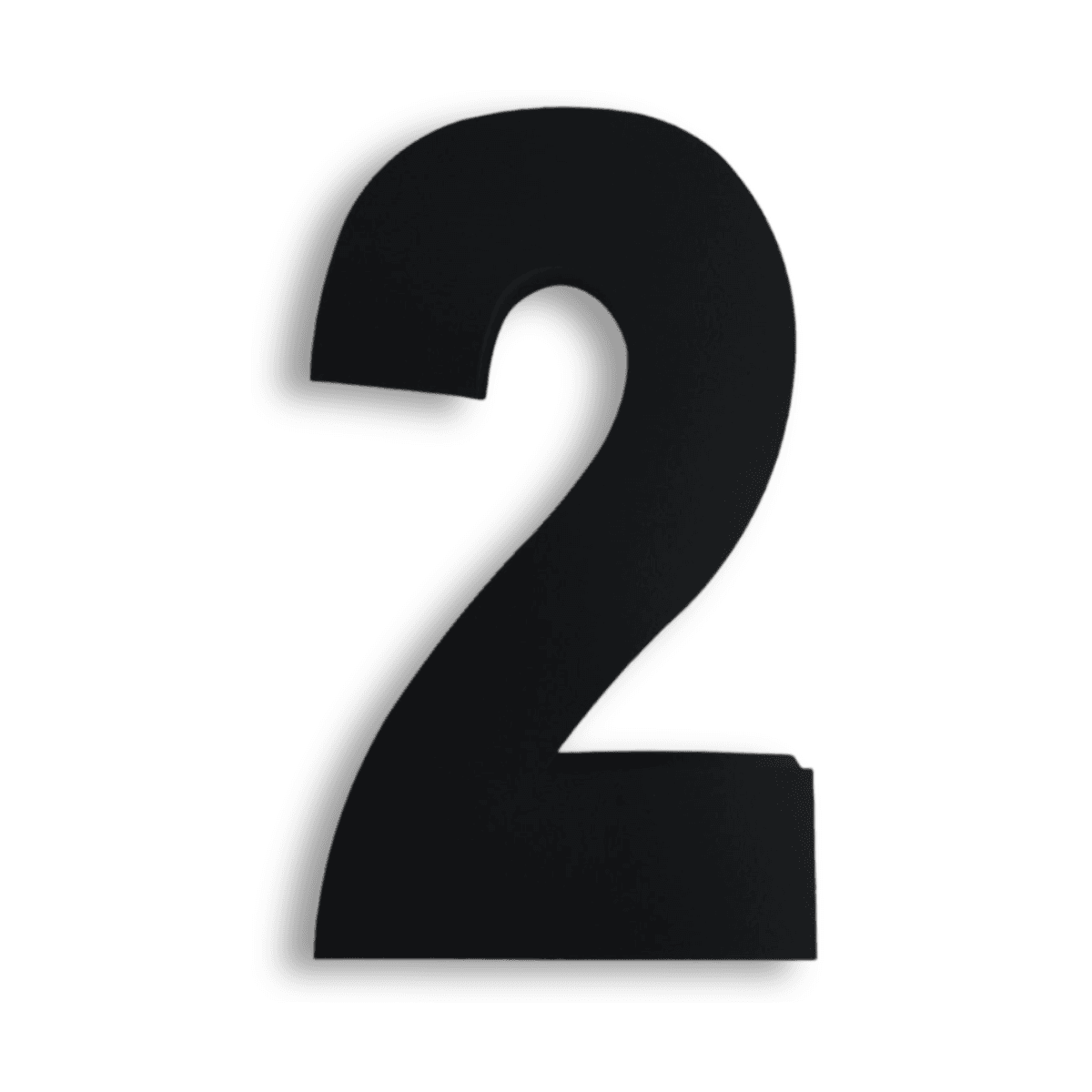 Número Residencial 14cm Aço Inox Preto Pintura Eletrostática - Foto 1