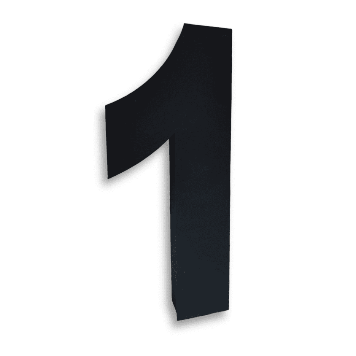 Número Residencial 20cm Aço Inox Preto Pintura Eletrostática - Foto 1