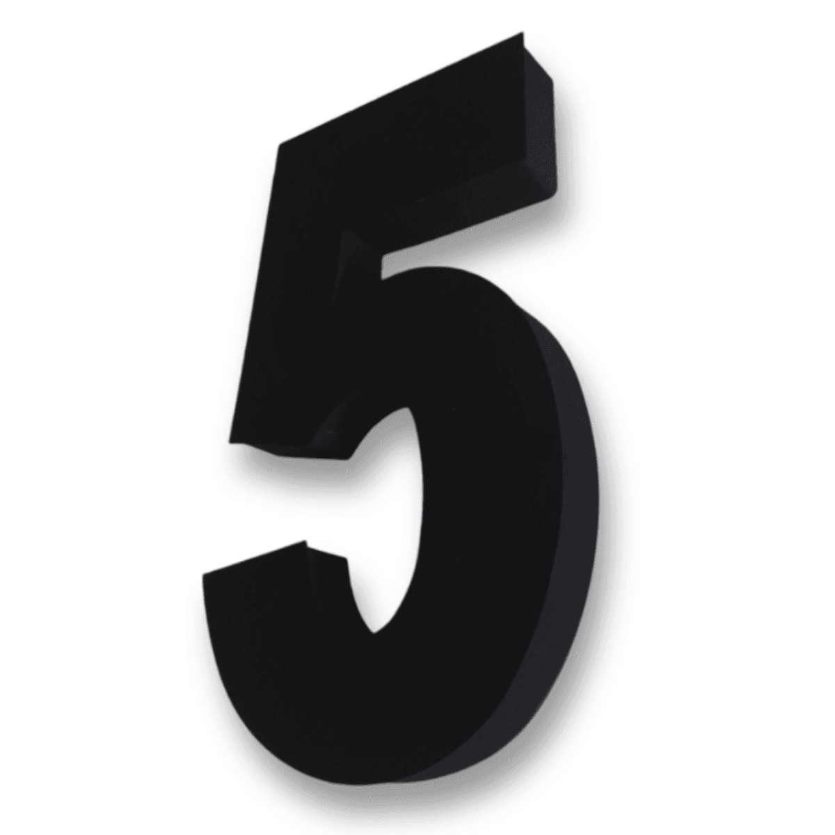 Número Residencial 20cm Aço Inox Preto Pintura Eletrostática - Foto 2