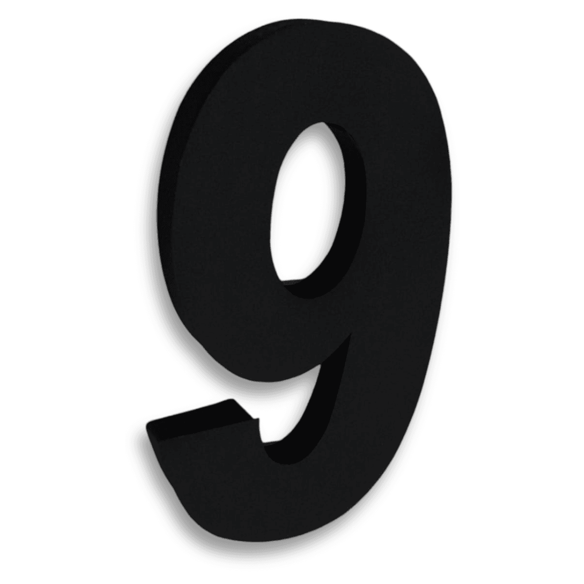 Número Residencial 20cm Aço Inox Preto Pintura Eletrostática - Foto 2