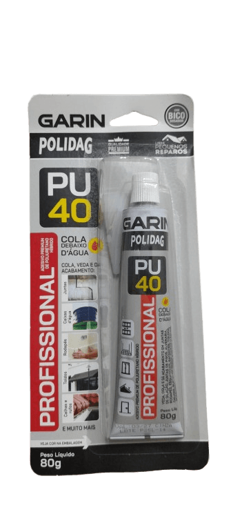 Cola Pu-40 Para Números e Placas Inox Externo Interno